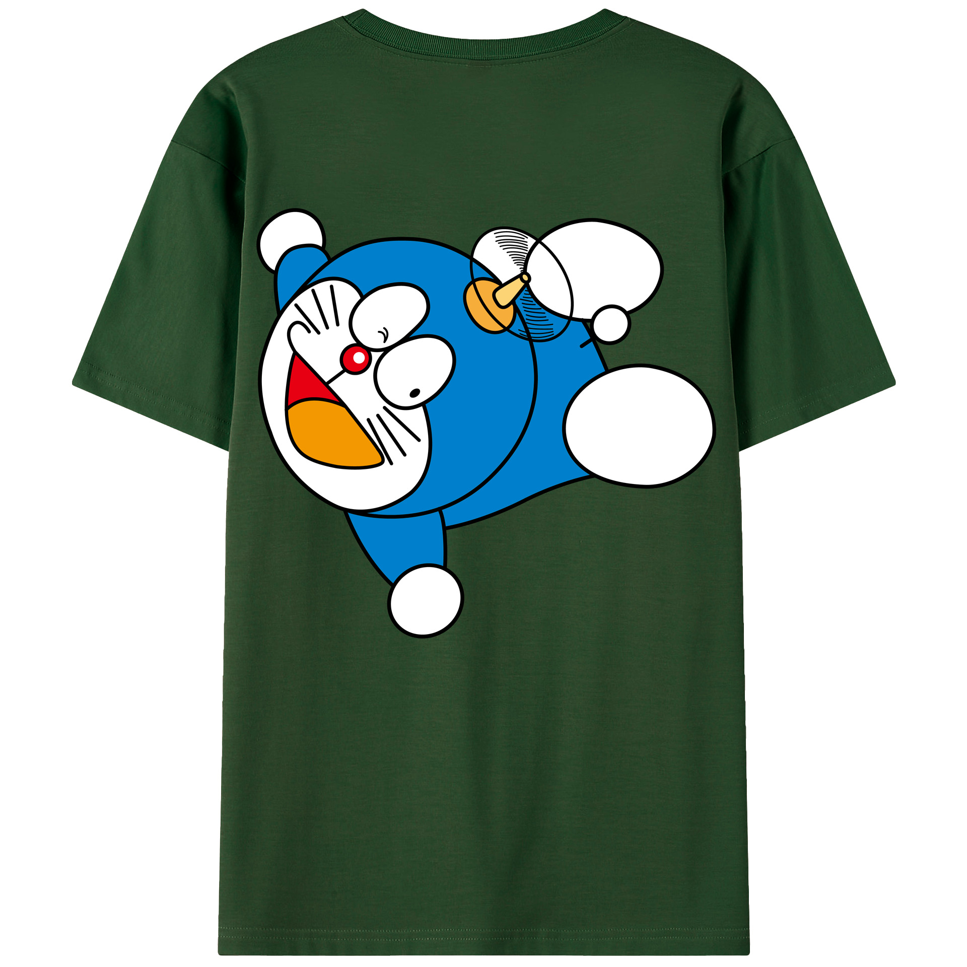 （画像用） ドラえもん Doraemon 綿100％半袖Tシャツ（背面プリント）